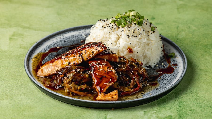Salmon teriyaki